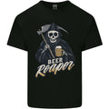 Beer Grim Reaper Skull Biker Alcohol Mens Light Cotton T-Shirt