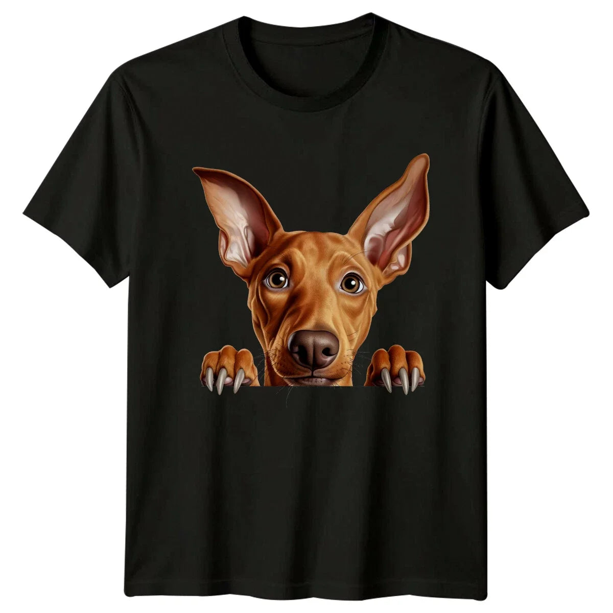 Cute Pharaoh Hound Dog Peekaboo Funny Pet Lover Graphic Unisex , , , Long Sleeve Tee