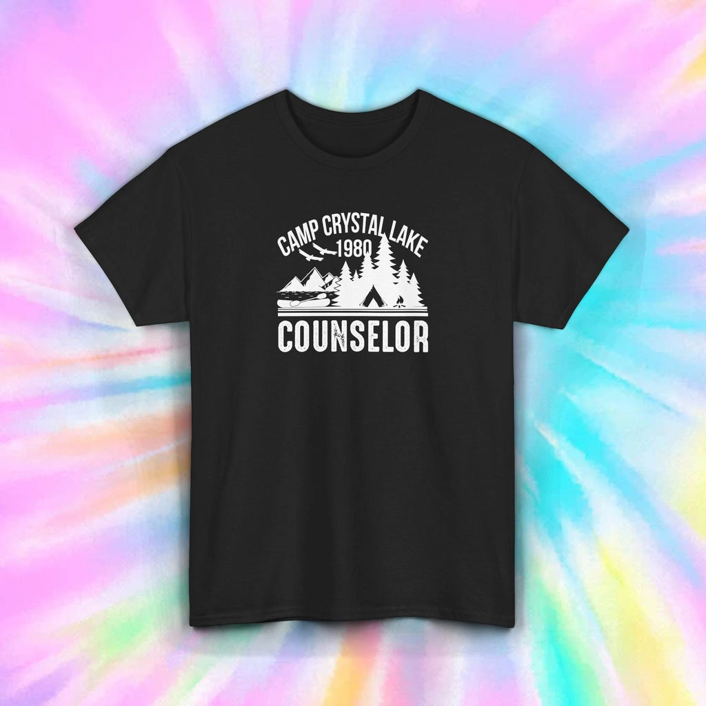 Camp Crystal Lake Counselor T-Shirt Horror Movie Camping Tee S-5XL