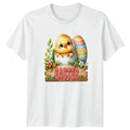 Cute Fluffy Chick In Cracked Baby Chick Easter Holiday Gift Unisex , , , Long Sleeve Tee