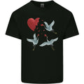 Crane Heart Anti Valentines Day Single Funny Mens Cotton T-Shirt Tee Top