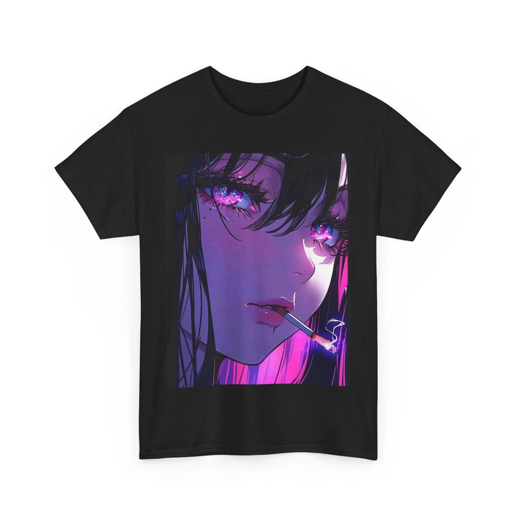 Anime Fantasy Eyes Graphic Tee Purple Kawaii EDM Festival Rave Streetwear Shirt