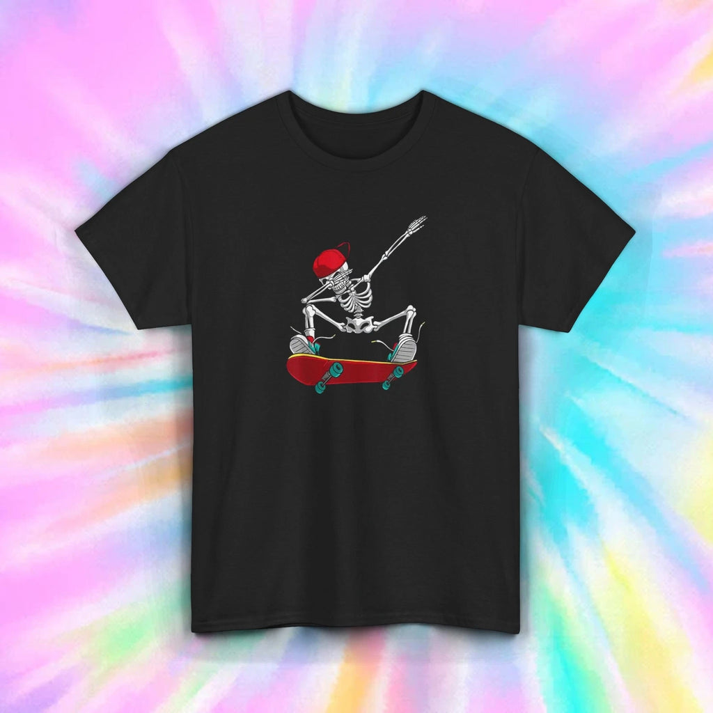 Skeleton Skater T-Shirt S-5XL Funny Dab Skateboarding Gift for Skaters