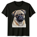 Cute Pug Dog Portrait Animal Lover Pet Owner Unisex , , , Long Sleeve Tee