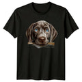 Cute Weimaraner Dog Breed Puppy Graphic Pet Portrait Unisex , , , Long Sleeve Tee