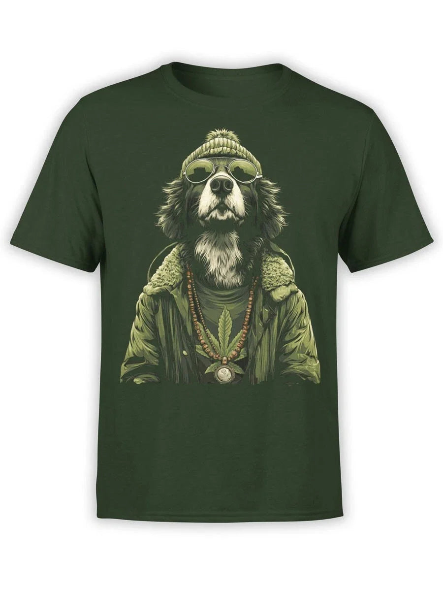 FANTUCCI Marley Mutt | Chill Reggae Dog Tee for Weed Lovers | Unisex Unisex , , , Long Sleeve Tee