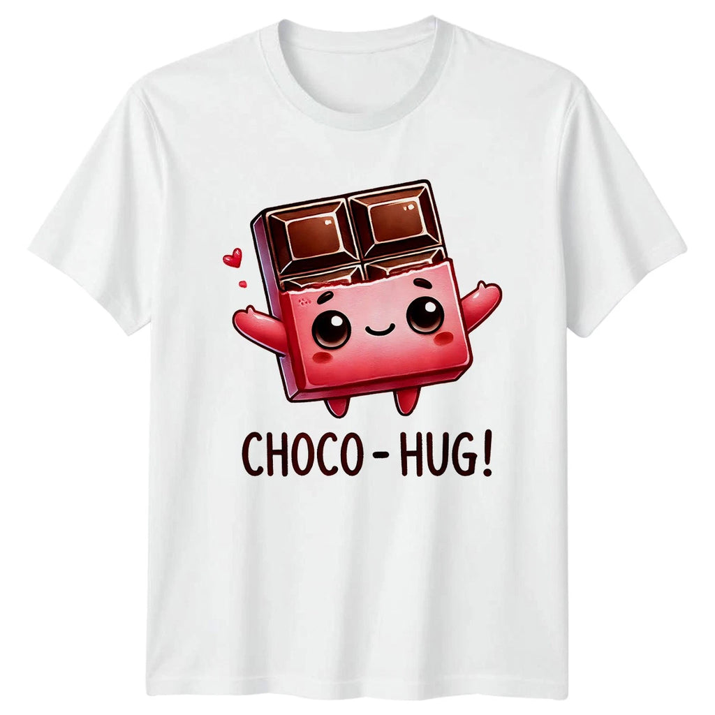 Choco-Hug T-Shirt Kawaii Chocolate Lovers Valentines Day Gift For Him And Her