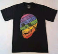 Complexland Creative Men's Cotton Crew Black w/Rainbow skull Size Small Unisex , , , Long Sleeve Tee