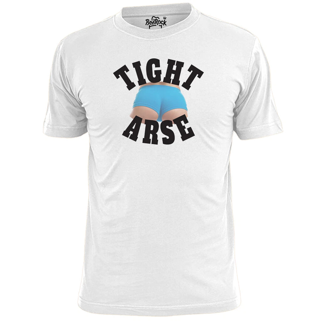 Mens Tight Arse Funny Rude T Shirt Humour Laugh