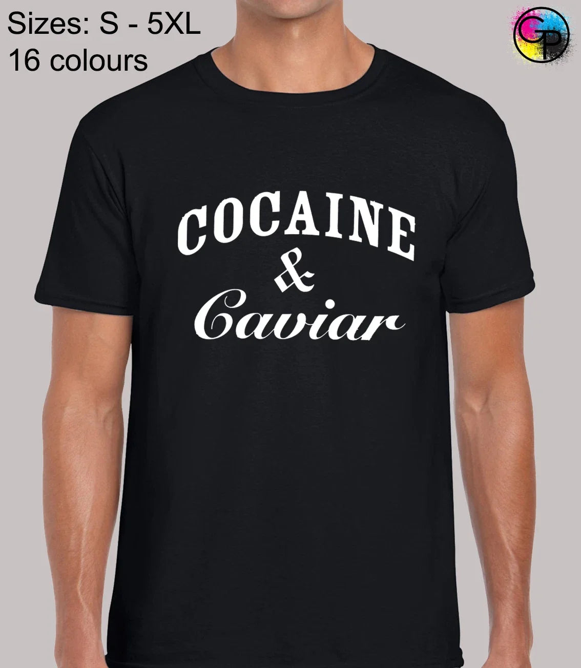 Cocaine And Caviar Joke Cool Fashion Regular Fit Top TShirt Tee - Men Unisex , , , Long Sleeve Tee