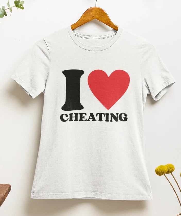 I Love Cheating T shirt | 90s | y2k | aesthetics | 2000s Unisex , , , Long Sleeve Tee