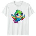 Cute Colorful Bird Animals Bird Lover Graphic Mens Womens Tee Unisex , , , Long Sleeve Tee