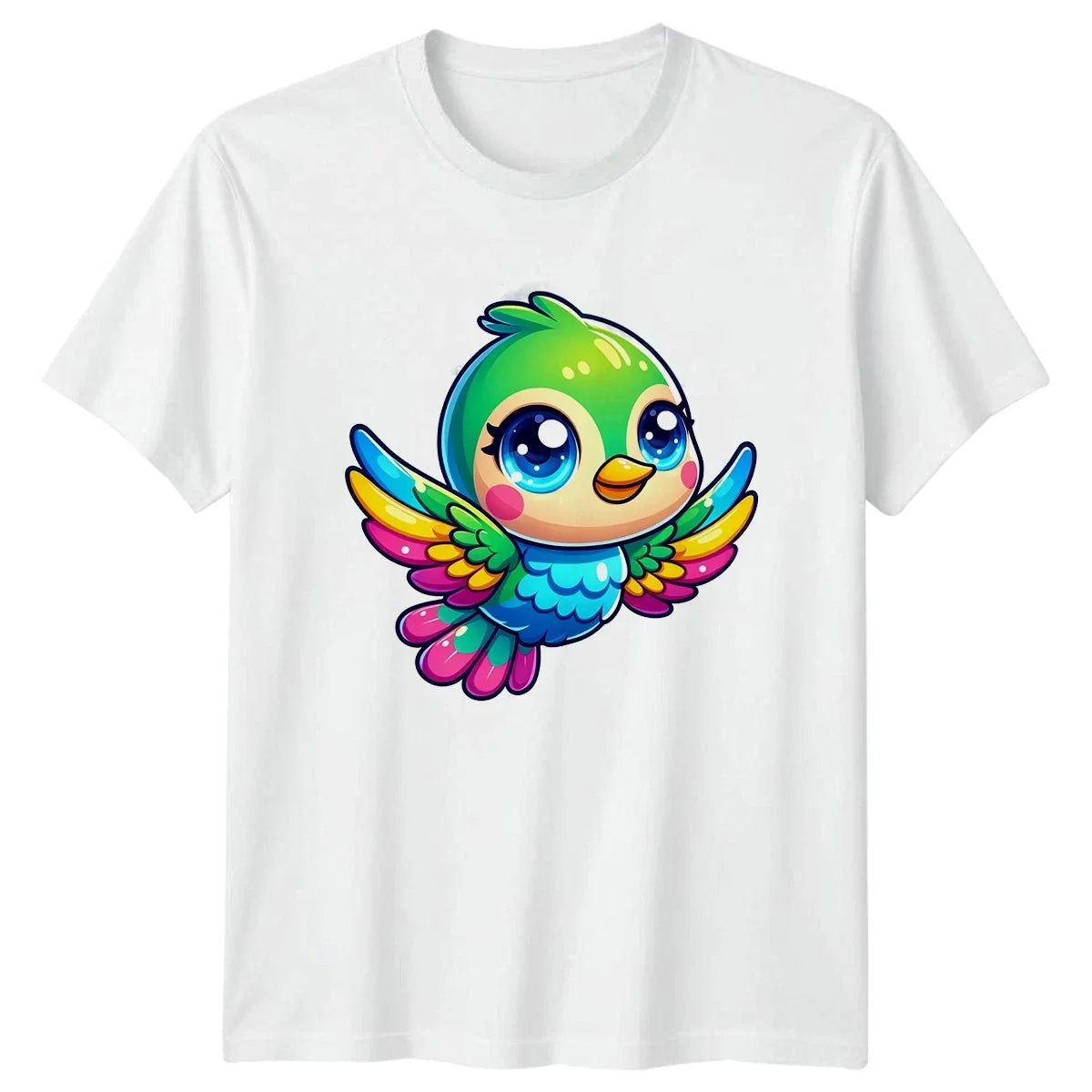 Cute Colorful Bird Animals Bird Lover Graphic Mens Womens Tee Unisex , , , Long Sleeve Tee