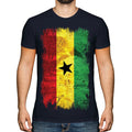 GHANA GRUNGE FLAG MENS TEE TOP GHANAIAN SHIRT FOOTBALL JERSEY GIFT Unisex , , , Long Sleeve Tee