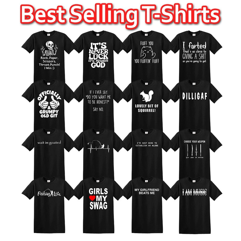 Funny Mens T-Shirts Joke T-Shirt Clothing Birthday Novelty T Shirts Top Tee