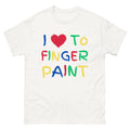 I Love To Finger Paint Couple Valentine day Cute Heart love Unisex , , , Long Sleeve Tee