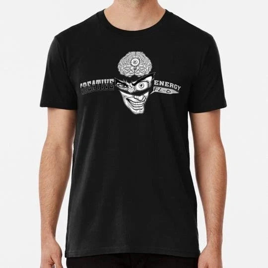 Weirdo Creative Energy Flo Face Black And White S to 5XL Made in the USA Unisex , , , Long Sleeve Tee