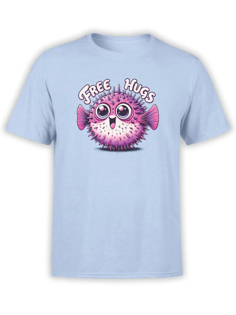 FANTUCCI Unisex | Free Fugu Hugs | 100% Cotton Unisex , , , Long Sleeve Tee
