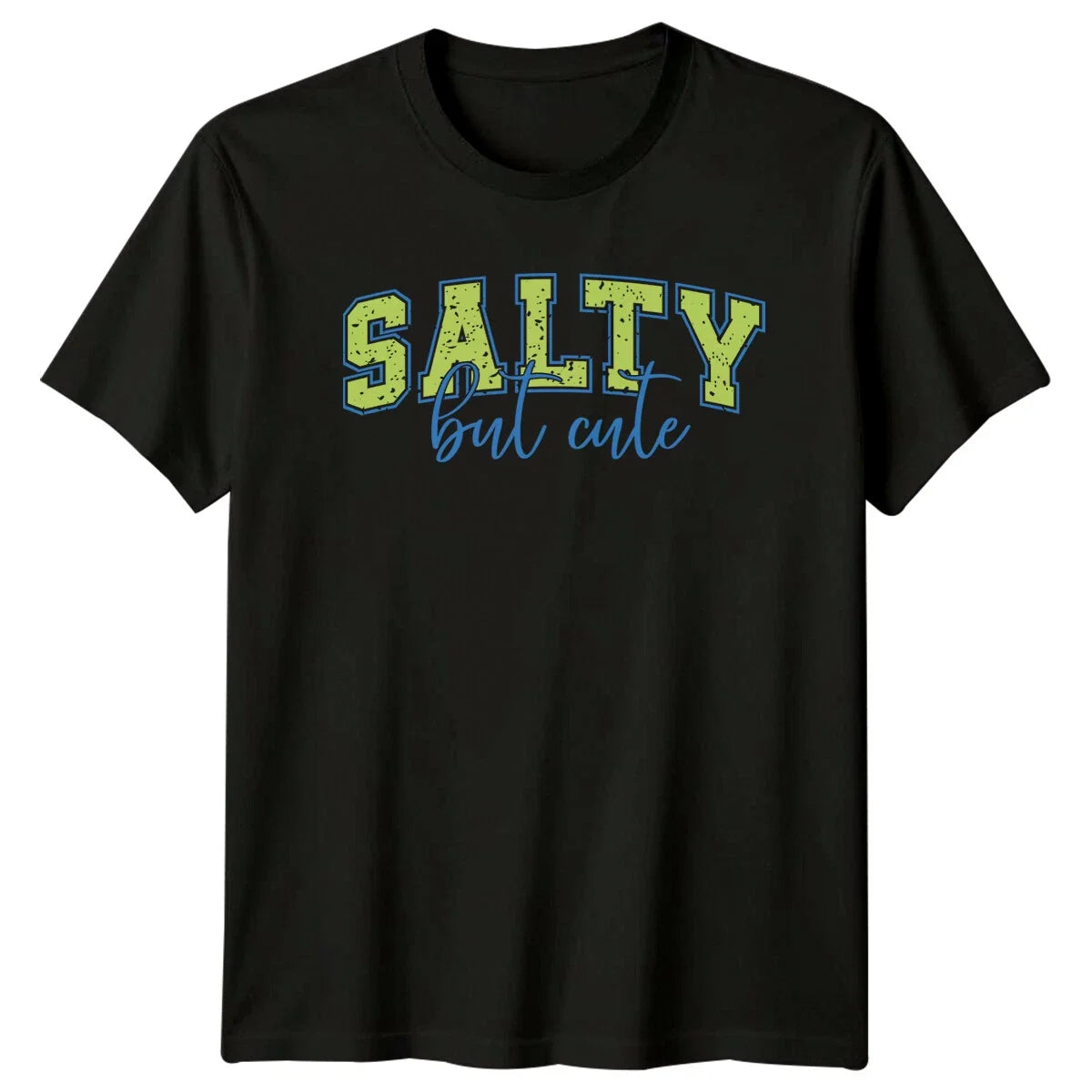 Salty But Cute , Funny Graphic Tee For Women, Sarcastic Shirt Unisex , , , Long Sleeve Tee