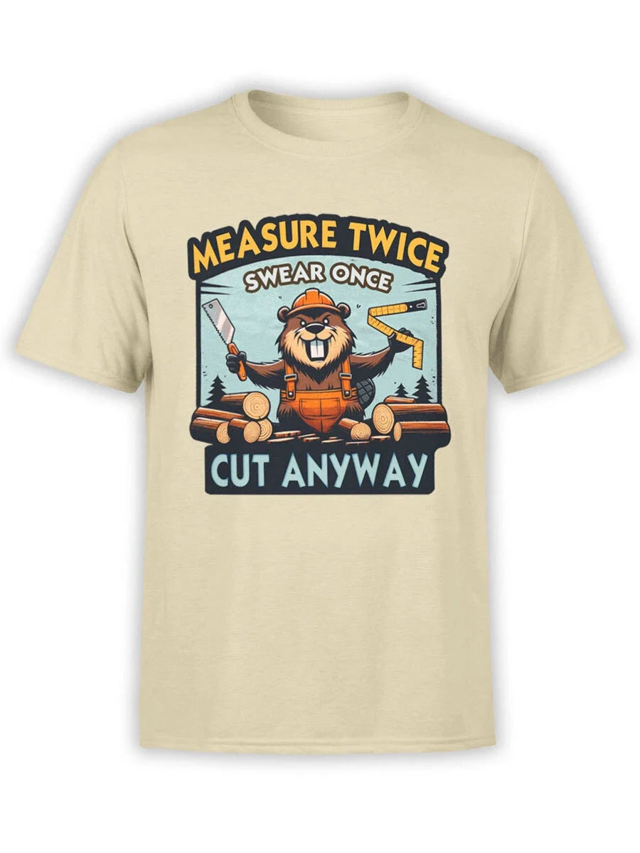 FANTUCCI Builder Collection | Measure Twice Swear Once Cut Anyway Unisex , , , Long Sleeve Tee