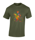 WATERCOLOUR CYCLING MENS T SHIRT COOL BIKE BIYCYCLE DESIGN CYCLIST GIFT IDEA DAD Unisex , , , Long Sleeve Tee