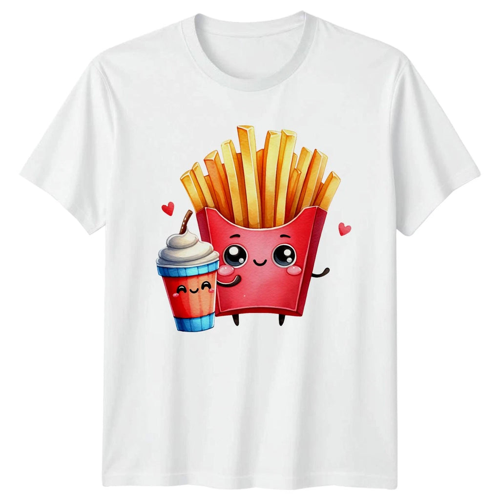 We Go Together Like Fries T-Shirt Kawaii Foodie Fast Food Valentines Day Gift