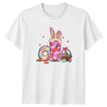 Cute Bunny Paws Donut Easter Womens Spring Dessert Easter Gift For Her Unisex , , , Long Sleeve Tee