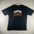 Harpoon Boston Irish Stout T-Shirt XL Black Brewed in Boston Beer Graphic