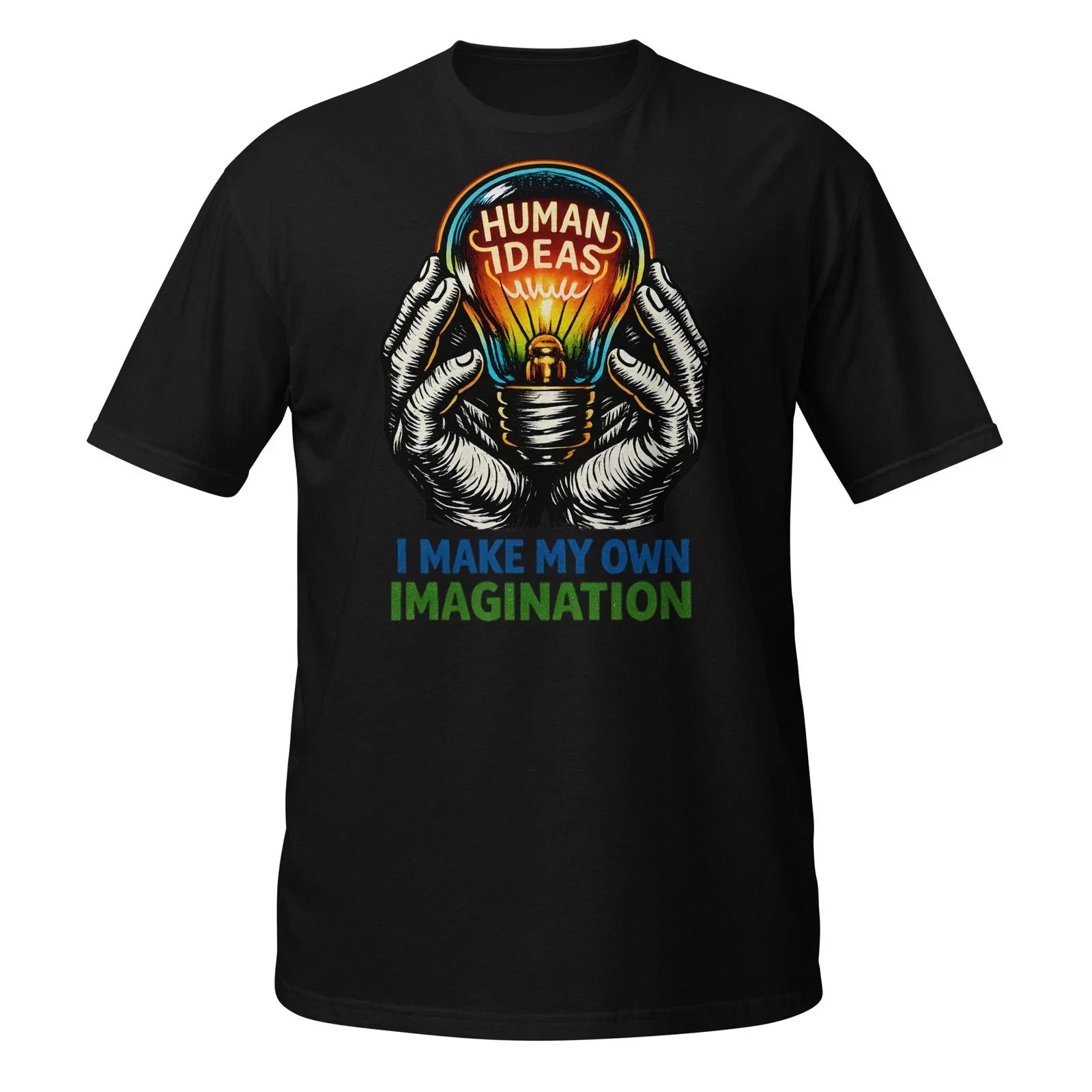 Human Ideas Lightbulb Shirt Creative Mind Motivational Graphic Tee Unisex , , , Long Sleeve Tee