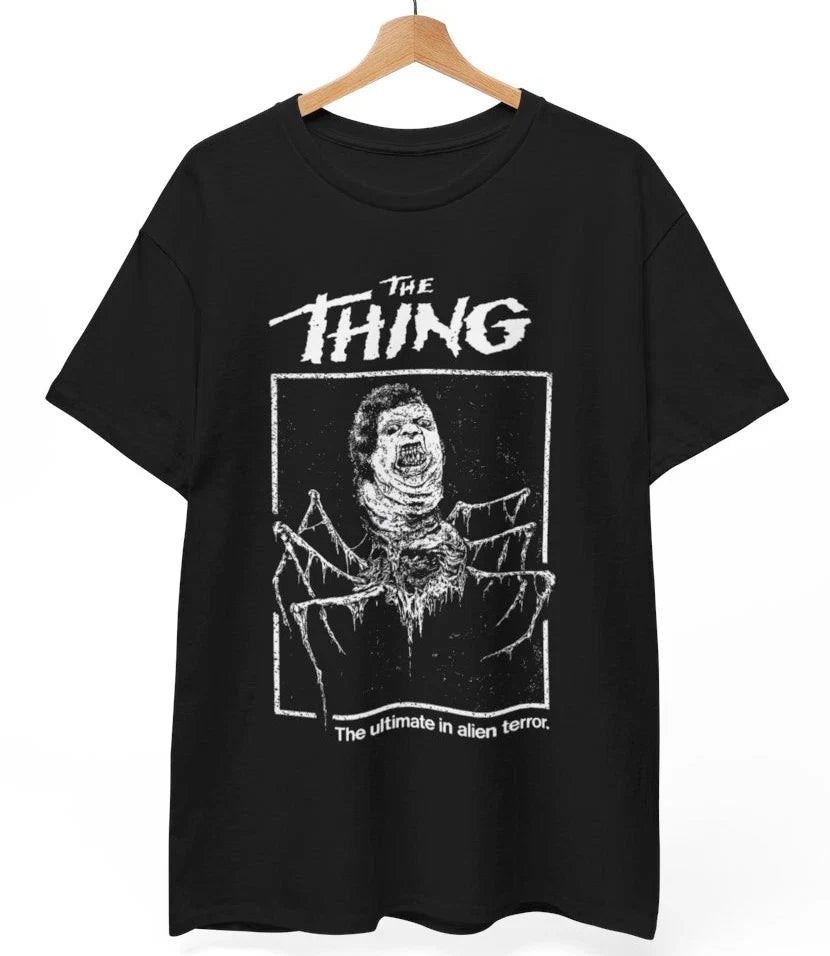The Thing Head Horror Movie Graphic Shirt Vintage Sci Fi Unisex Tee Top Unisex , , , Long Sleeve Tee