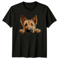 Cute Dog Peekaboo , Dog Lover Gift Tee, Cairn Terrier Unisex , , , Long Sleeve Tee