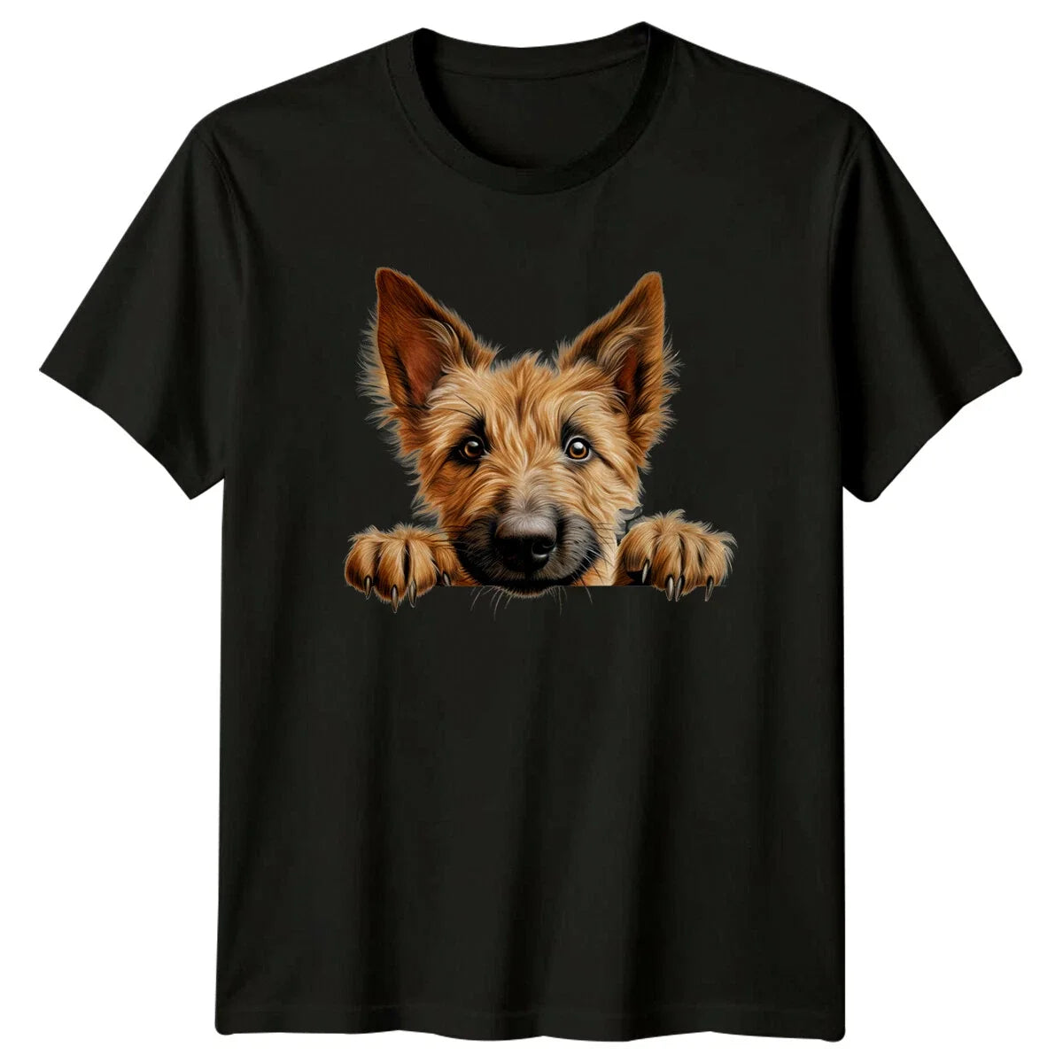 Cute Dog Peekaboo , Dog Lover Gift Tee, Cairn Terrier Unisex , , , Long Sleeve Tee