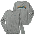 Patagonia Mens - Capilene Cool Daily Graphic L/S Waters -Boardshort Grey Unisex , , , Long Sleeve Tee