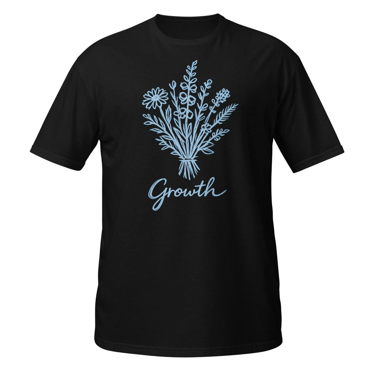 Growth Shirt Minimalist Floral Line Art Aesthetic Sketch Botanical Tee Unisex , , , Long Sleeve Tee
