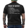 Proof Of Service DD-214 Tinnitus Strong Work Ethic Sarcasm ON BACK Unisex , , , Long Sleeve Tee