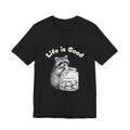 Life Is Good Raccoon Cookie Jar Cute Animal Illustration Trash Panda Baker Tee Unisex , , , Long Sleeve Tee