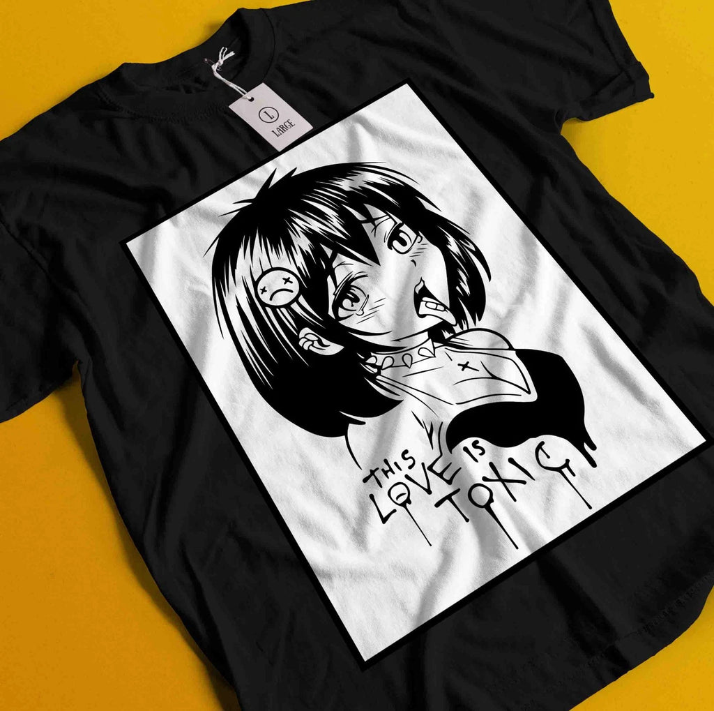 Ecchi Style Anime T-Shirt Japanese Graphic Tshirt Manga Waifu Kawaii Unisex Tee