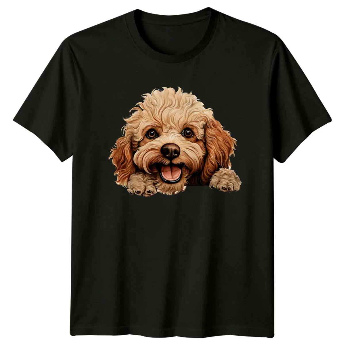 Cute Poodle Dog Breed Graphic Pet Portrait Animal Lover Unisex , , , Long Sleeve Tee