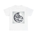 Unisex Adult T Shirt Geometric Line Art Cat Silver Minimalist Unisex , , , Long Sleeve Tee