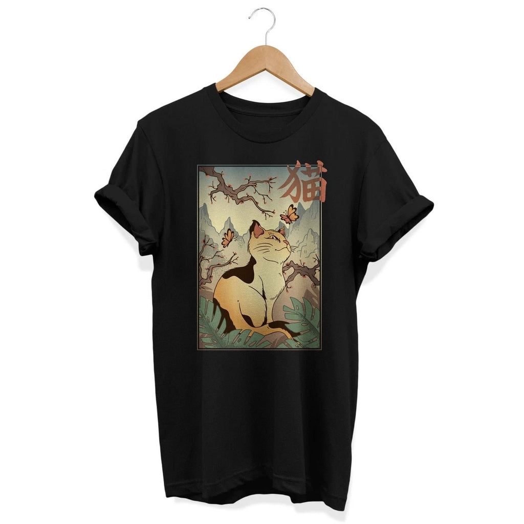 Vintage Cat T-shirt, Retro Japan shirt, Kawaii Cat shirt, Japanese Aesthetic,