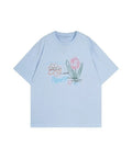 Cute Flower Pastel Aesthetic Minimal Graphic T shirt Unisex , , , Long Sleeve Tee