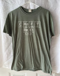 Craft BEER Periodic Table Of Elements T-Shirt Men’s Olive Green Erie PA Large