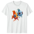 Cute Fish Duo Aquatic Ocean Wildlife 2026 Birthday Gift For Him And Her Unisex , , , Long Sleeve Tee