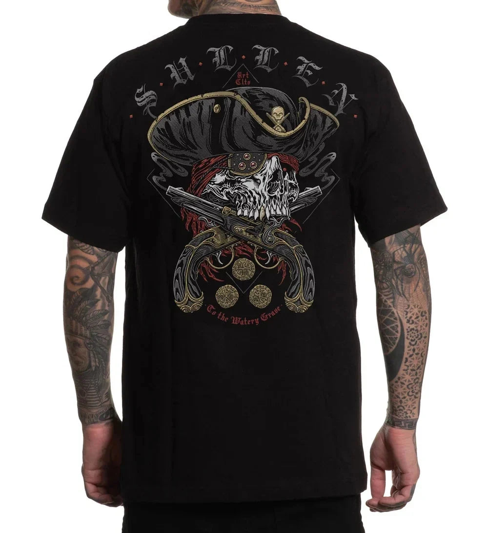 Sullen Art Collective True Artist Pin Up Punk Tattoo Men's Standard Tee SCURVY Unisex , , , Long Sleeve Tee