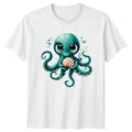 Cute Octopus Holding A Shell Ocean Life Gift For Him And Her Unisex , , , Long Sleeve Tee