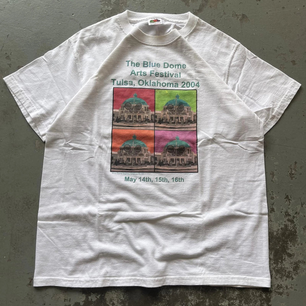 Vintage Y2K The Blue Dome Tulsa Oklahoma Andy Warhol Art Shirt