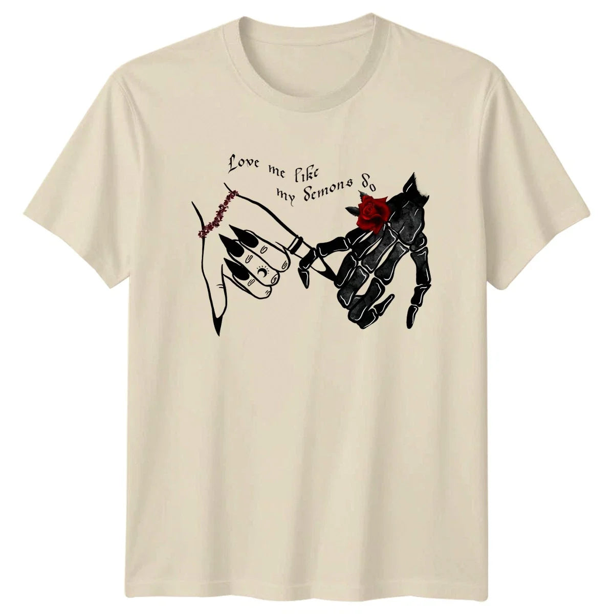 Love Me Like My Demons Womens Dark Aesthetic Gothic Halloween Gift Unisex , , , Long Sleeve Tee