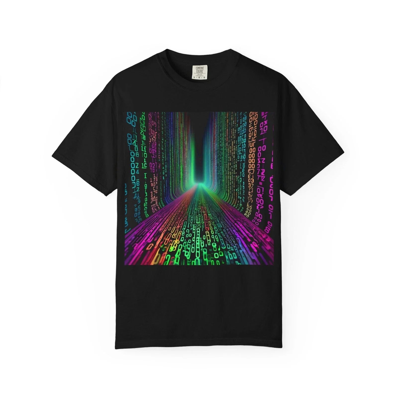 Vibrant Data Highway , Cool Tech Tee, Unisex Graphic Shirt, Gamers Unisex , , , Long Sleeve Tee