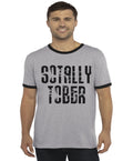 Funny Beer Drinking T-shirt Mens Graphic Ringer Tee Gifts Clothing Apparel