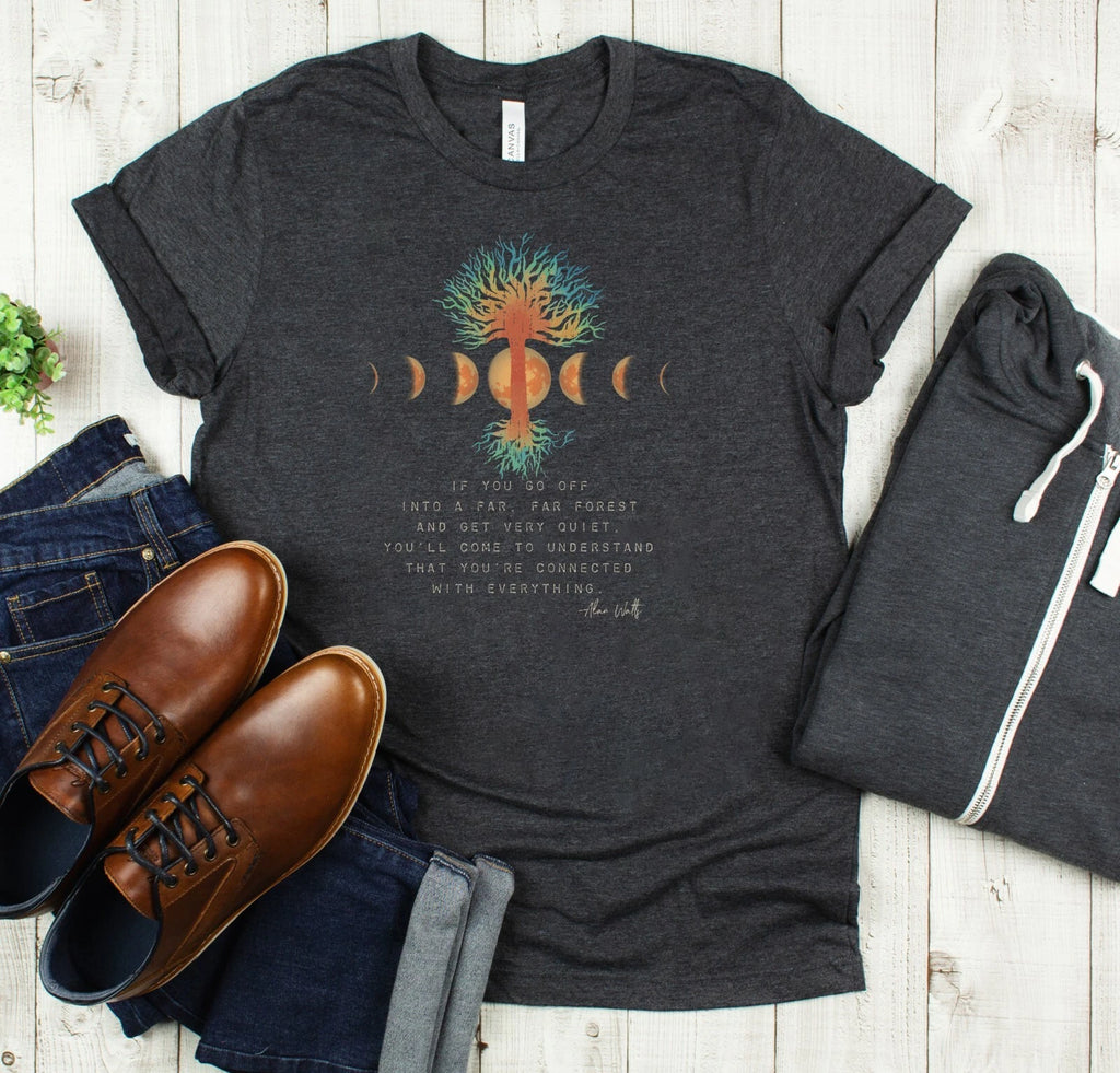 ALAN WATTS SHIRT philosophy tee tree shirt nature lover gift universe spiritual